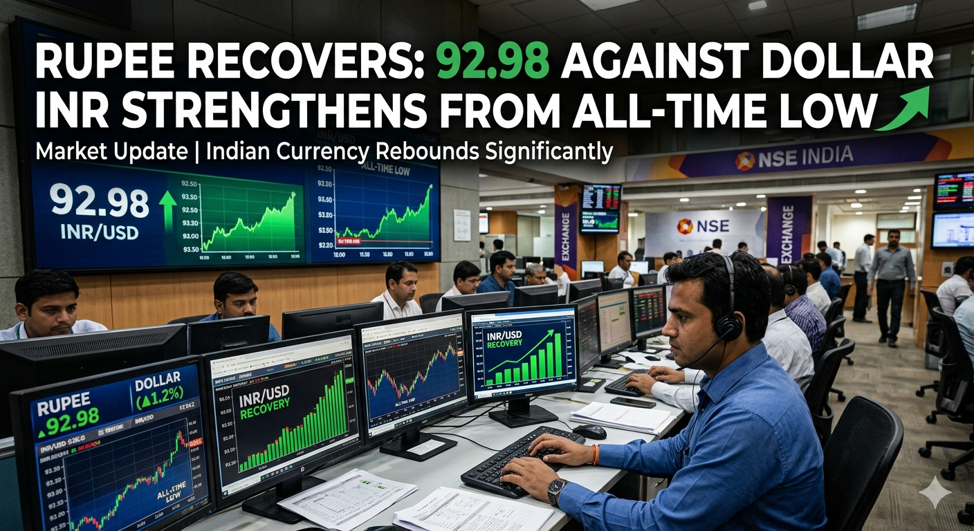 Rupee Recovers from 94 to 92.98 Against Dollar: What’s Behind the Sudden Comeback
